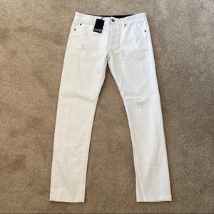 TNSE White Slim Fit Jeans